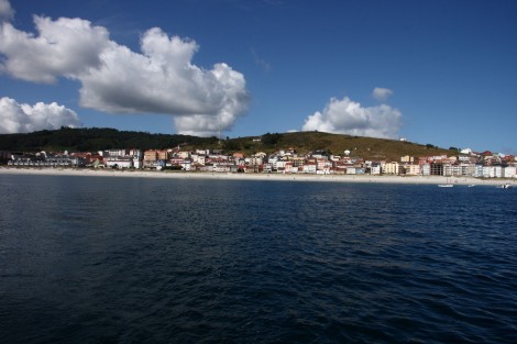 Die Bucht vor dem Dorf Laxe